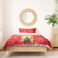 New Zealand Christmas Bedding Set Meri Kirihimete NZ Xmas Tree Animals LT14 - Polynesian Pride