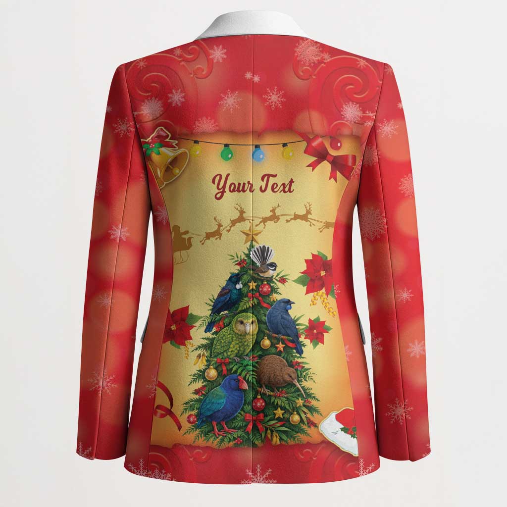 Personalised New Zealand Christmas Blazer Meri Kirihimete NZ Xmas Tree Animals LT14 - Polynesian Pride