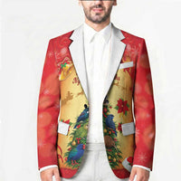 Personalised New Zealand Christmas Blazer Meri Kirihimete NZ Xmas Tree Animals LT14 - Polynesian Pride