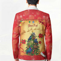 Personalised New Zealand Christmas Blazer Meri Kirihimete NZ Xmas Tree Animals LT14 - Polynesian Pride