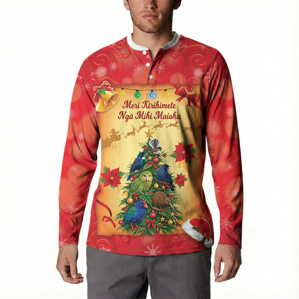 Personalised New Zealand Christmas Button Sweatshirt Meri Kirihimete NZ Xmas Tree Animals LT14 - Polynesian Pride