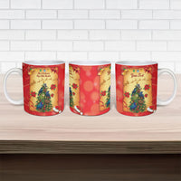 Personalised New Zealand Christmas Ceramic Mug Meri Kirihimete NZ Xmas Tree Animals LT14 - Polynesian Pride