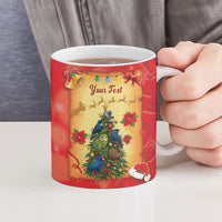 Personalised New Zealand Christmas Ceramic Mug Meri Kirihimete NZ Xmas Tree Animals LT14 - Polynesian Pride