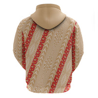 Malo e Lelei Tonga Hoodie Heilala Lei Tongan Ngatu Pattern LT14 - Polynesian Pride