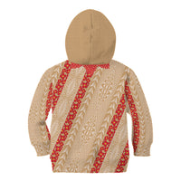 Malo e Lelei Tonga Kid Hoodie Heilala Lei Tongan Ngatu Pattern LT14 - Polynesian Pride