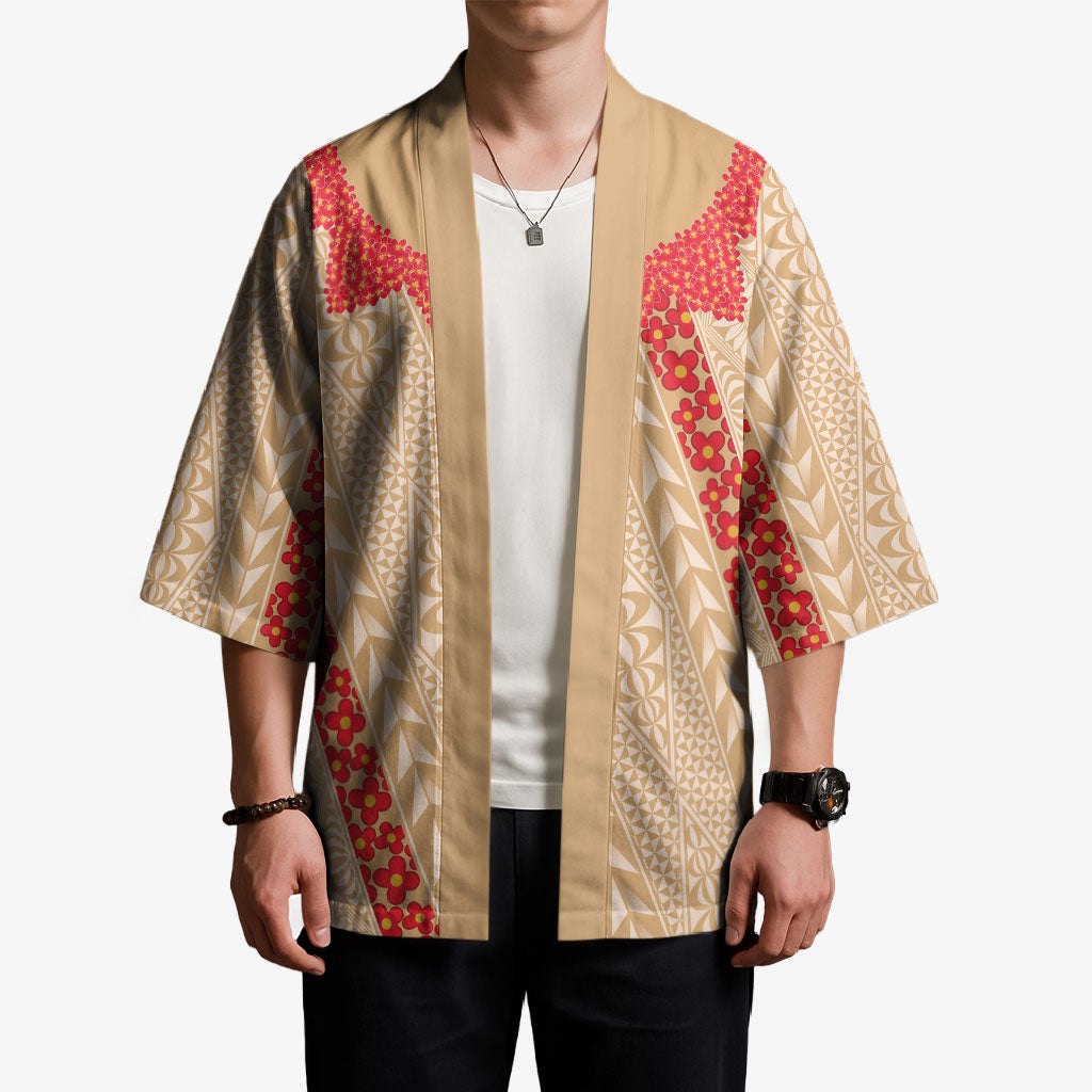 Malo e Lelei Tonga Kimono Heilala Lei Tongan Ngatu Pattern LT14 - Polynesian Pride