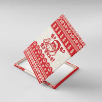 Red Mele Kalikimaka Hawaii Canvas Wall Art Funny Ho Ho Ho Santa Shaka LT14 With Frame Red - Polynesian Pride