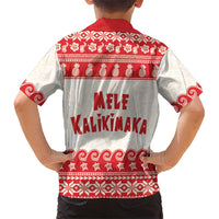 Red Mele Kalikimaka Hawaii Family Matching Summer Maxi Dress and Hawaiian Shirt Funny Ho Ho Ho Santa Shaka LT14 - Polynesian Pride