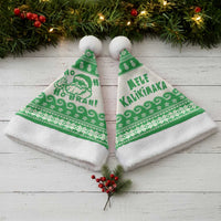 Green Mele Kalikimaka Hawaii Christmas Santa Hat - Funny Ho Ho Ho Santa Shaka LT14 - Polynesian Pride
