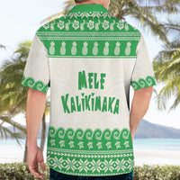 Green Mele Kalikimaka Hawaii Hawaiian Shirt Funny Ho Ho Ho Santa Shaka - Polynesian Pride