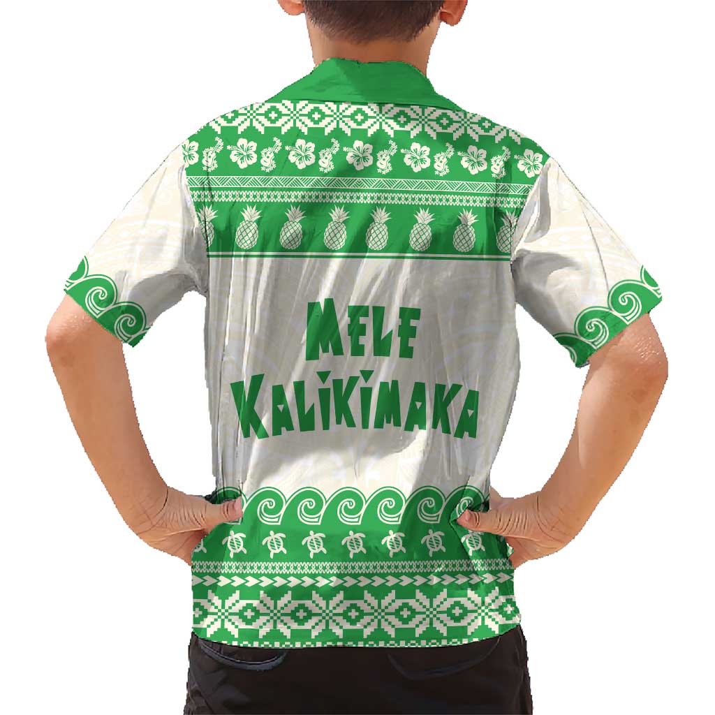 Green Mele Kalikimaka Hawaii Hawaiian Shirt Funny Ho Ho Ho Santa Shaka - Polynesian Pride