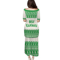 Green Mele Kalikimaka Hawaii Puletasi Funny Ho Ho Ho Santa Shaka - Polynesian Pride