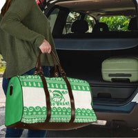 Green Mele Kalikimaka Hawaii Travel Bag Funny Ho Ho Ho Santa Shaka - Polynesian Pride