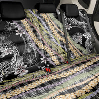Black Palaka Hawaii Leis Back Car Seat Cover Hawaiian-plaid Elegant Tropical Vibes LT14 - Polynesian Pride