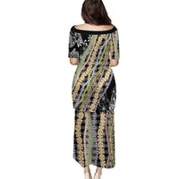 Black Palaka Hawaii Leis Puletasi Hawaiian-plaid Elegant Tropical Vibes - Polynesian Pride
