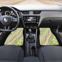 Green Palaka Hawaii Leis Car Mats Hawaiian-plaid Elegant Tropical Vibes - Polynesian Pride