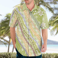 Green Palaka Hawaii Leis Hawaiian Shirt Hawaiian-plaid Elegant Tropical Vibes - Polynesian Pride