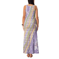 Purple Palaka Hawaii Leis Family Matching Tank Maxi Dress and Hawaiian Shirt Hawaiian-plaid Elegant Tropical Vibes LT14 - Polynesian Pride