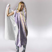Purple Palaka Hawaii Leis Hooded Blanket Hawaiian-plaid Elegant Tropical Vibes - Polynesian Pride
