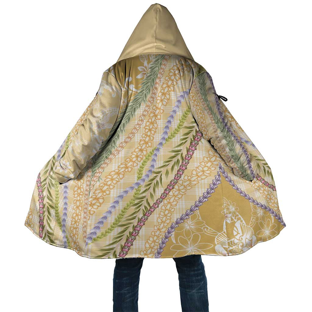 Yellow Palaka Hawaii Leis Cloak Hawaiian-plaid Elegant Tropical Vibes - Polynesian Pride