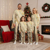 Yellow Palaka Hawaii Leis Christmas Pajama Set Hawaiian-plaid Elegant Tropical Vibes - Polynesian Pride