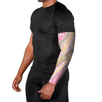 Pink Palaka Hawaii Leis Arm Sleeves Hawaiian-plaid Elegant Tropical Vibes - Polynesian Pride