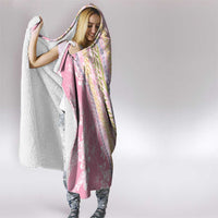 Pink Palaka Hawaii Leis Hooded Blanket Hawaiian-plaid Elegant Tropical Vibes - Polynesian Pride