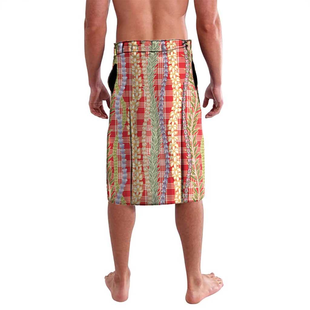 Red Palaka Hawaii Leis Lavalava Hawaiian-plaid Elegant Tropical Vibes - Polynesian Pride