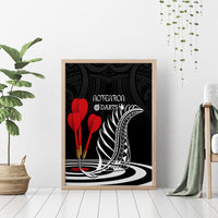 New Zealand Darts Canvas Wall Art Aotearoa Maori Fern Bring It On LT14 - Polynesian Pride