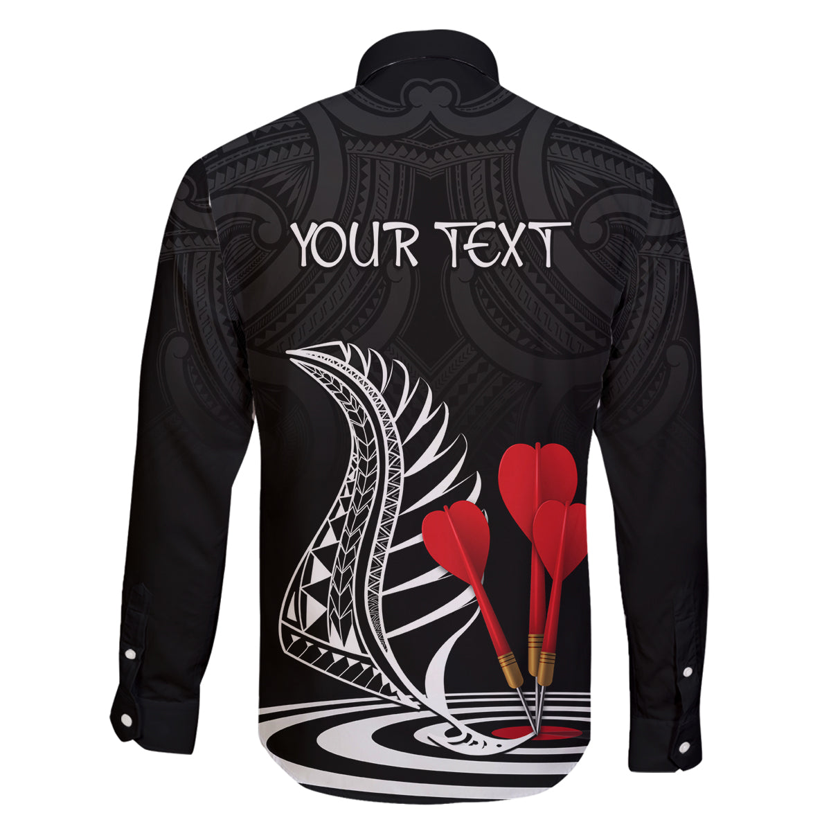 Personalised New Zealand Darts Family Matching Puletasi Dress and Hawaiian Shirt Aotearoa Maori Fern Bring It On LT14 - Polynesian Pride