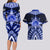 Tonga Tupou College And Queen Salote College Couples Matching Long Sleeve Bodycon Dress and Hawaiian Shirt Tongan Ngatu Pattern LT14 - Polynesian Pride