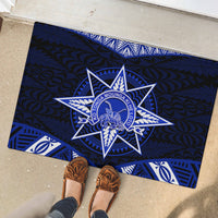 Tonga Tupou College And Queen Salote College Rubber Doormat Tongan Ngatu Pattern LT14 - Polynesian Pride
