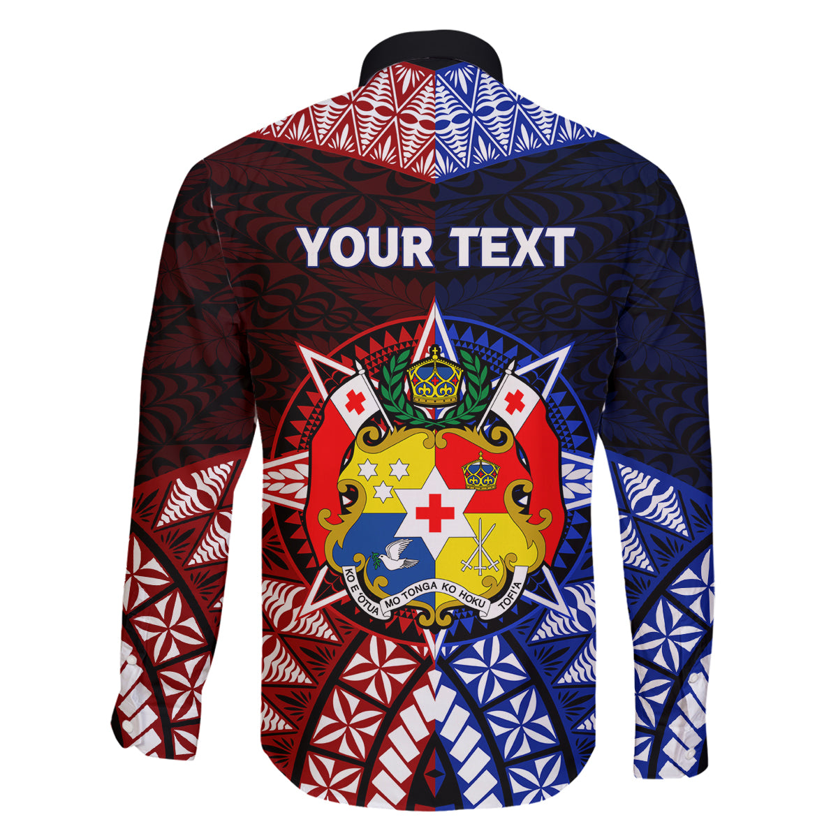 Personalised Tupou College And Kolisi Tonga Atele Family Matching Tank Maxi Dress and Hawaiian Shirt Tongan Ngatu Pattern LT14 - Polynesian Pride