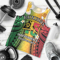 Vanuatu Independence Day Men Tank Top Long God Yumi Stanap Happy 45th Anniversary LT14