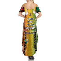 Vanuatu Independence Day Summer Maxi Dress Long God Yumi Stanap Happy 45th Anniversary LT14