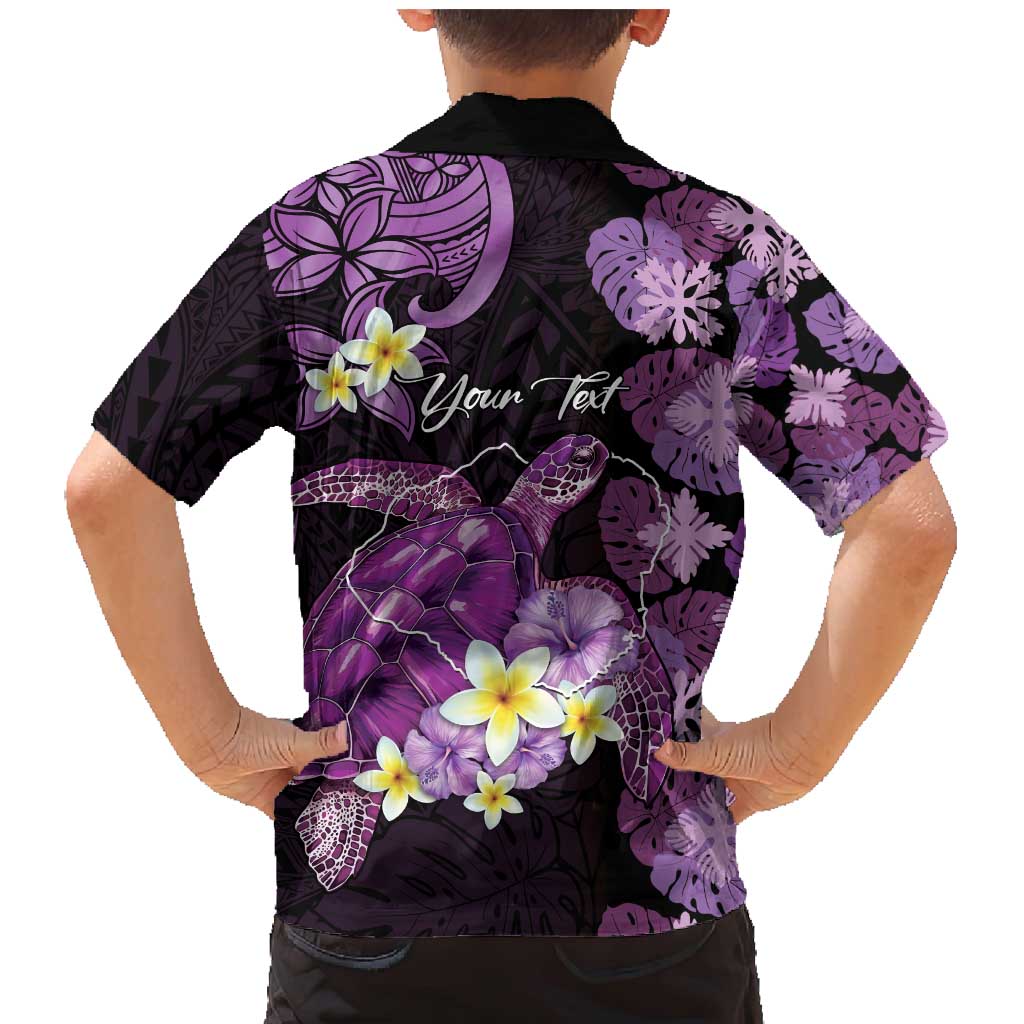 Personalised Aloha Hawaii Kauai Island Family Matching Mermaid Dress and Hawaiian Shirt Garden Isle Map Sea Turtle Plumeria LT14 - Polynesian Pride