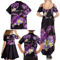 Personalised Aloha Hawaii Kauai Island Family Matching Summer Maxi Dress and Hawaiian Shirt Garden Isle Map Sea Turtle Plumeria LT14 - Polynesian Pride