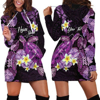 Personalised Aloha Hawaii Kauai Island Hoodie Dress Garden Isle Map Sea Turtle Plumeria LT14 - Polynesian Pride