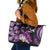 Personalised Aloha Hawaii Kauai Island Leather Tote Bag Garden Isle Map Sea Turtle Plumeria