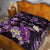 Personalised Aloha Hawaii Kauai Island Quilt Bed Set Garden Isle Map Sea Turtle Plumeria