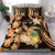 Personalised Aloha Hawaii Lanai Island Bedding Set Pineapple Isle Map Sea Turtle Plumeria