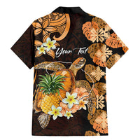 Personalised Aloha Hawaii Lanai Island Family Matching Mermaid Dress and Hawaiian Shirt Pineapple Isle Map Sea Turtle Plumeria LT14 - Polynesian Pride
