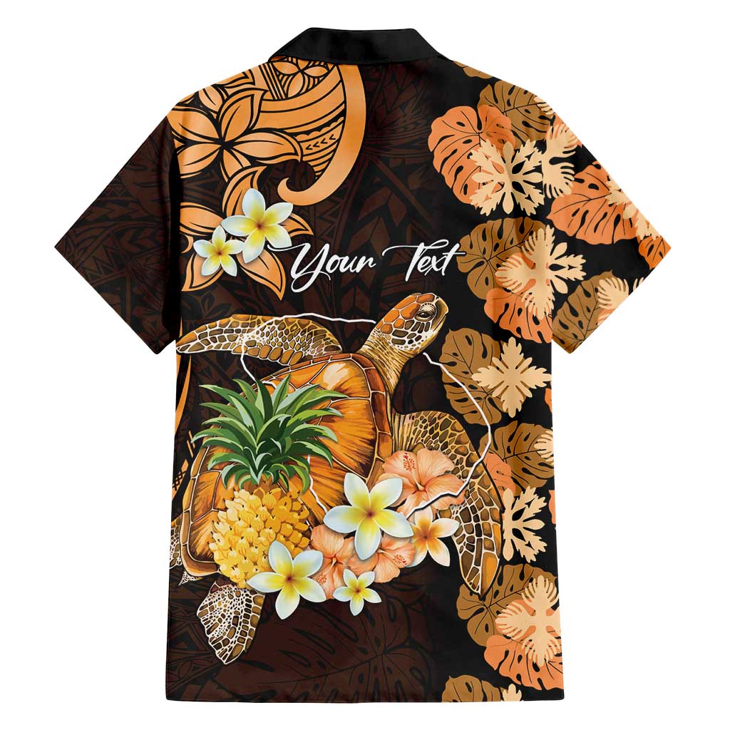 Personalised Aloha Hawaii Lanai Island Family Matching Tank Maxi Dress and Hawaiian Shirt Pineapple Isle Map Sea Turtle Plumeria LT14 - Polynesian Pride