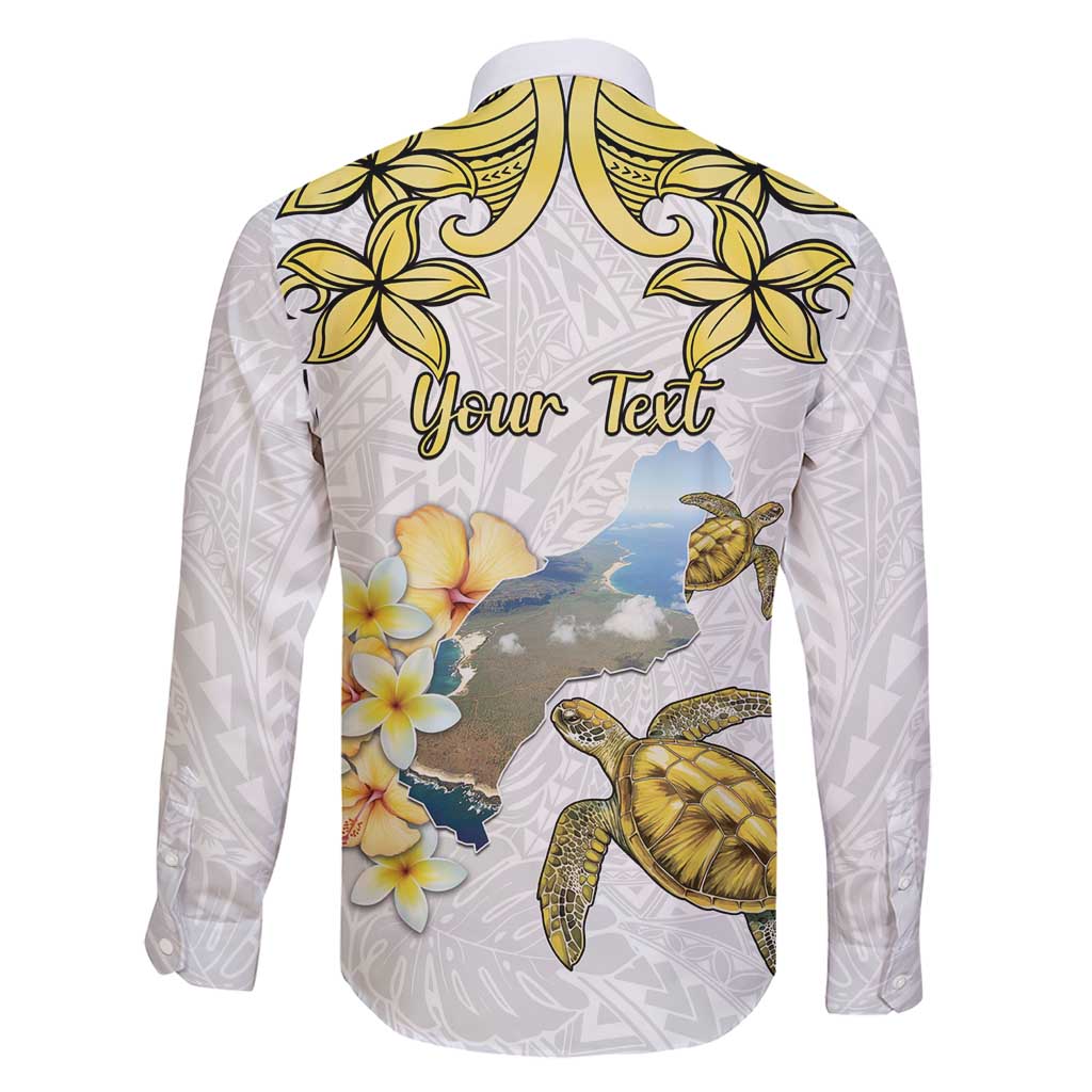 Personalised Aloha Hawaii Niihau Island Family Matching Short Sleeve Bodycon Dress and Hawaiian Shirt Forbidden Isle Map Shell Lei LT14 - Polynesian Pride