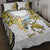 Personalised Aloha Hawaii Niihau Island Quilt Bed Set Forbidden Isle Map Shell Lei