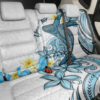 Personalised Aloha Hawaii Kahoolawe Island Back Car Seat Cover Target Isle Map With Humpback Whale LT14 - Polynesian Pride