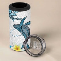 Personalised Aloha Hawaii Kahoolawe Island 4 in 1 Can Cooler Tumbler Target Isle Map With Humpback Whale LT14 - Polynesian Pride