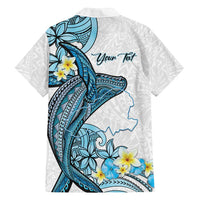 Personalised Aloha Hawaii Kahoolawe Island Family Matching Off Shoulder Maxi Dress and Hawaiian Shirt Target Isle Map With Humpback Whale