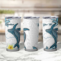 Personalised Aloha Hawaii Kahoolawe Island Tumbler Cup Target Isle Map With Humpback Whale LT14 - Polynesian Pride