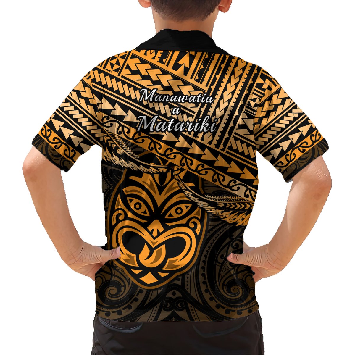 Matariki New Zealand Hawaiian Shirt Maori New Year Tiki Gold Version LT14